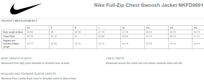 NKFD9891 Nike Full-Zip Chest Swoosh Jacket - Agrace