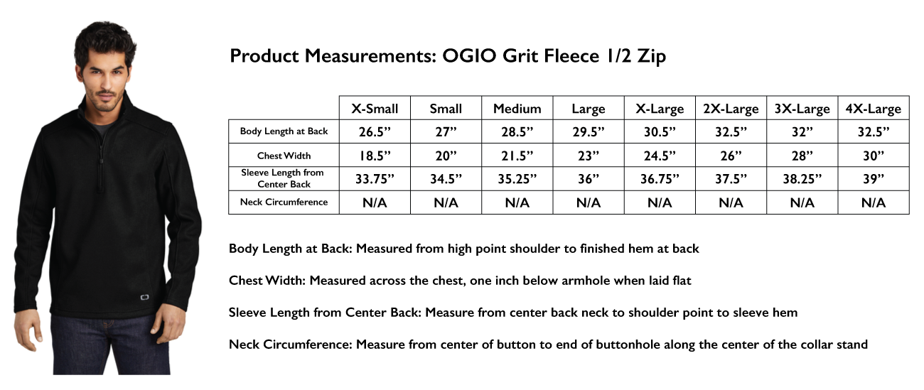 Ogio Grit Fleece 1/2 Zip Jacuzzi