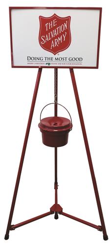 Modified Tripod Kettle Stand With Sign Holder, SATW-01 - Salvation Army