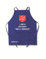 Apron Royal Blue, Club, I Am A Rotary Bell Ringer, With Shield, SABV-07