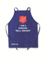 Apron Royal Blue, Club, I Am A Kiwanis Bell Ringer, With Shield, SABV-08