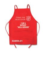 Apron Red, Club, I Am A Rotary Bell Ringer, Shield Doing The Most Good, SABRA-01