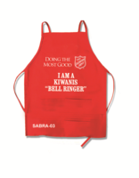 Apron Red, Club, I Am A Kiwanis Bell Ringer, Shield Doing The Most Good, SABRA-03