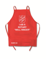 Apron Red, Club, I Am A Rotary Bell Ringer, Shield, SABV-04