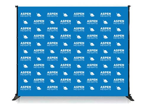 10' x 8' Step and Repeat Banner - Aspen Heights