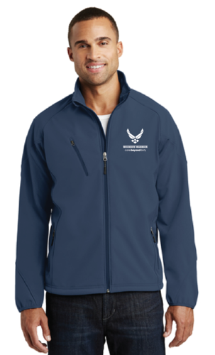 Wounded Warrior Men's Textured Soft Shell Jacket - Awareness Mall