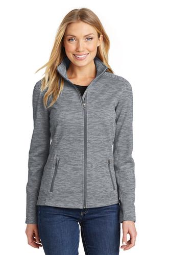 Ladies Digi Stripe Fleece Jacket