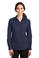 Ladies' Long Sleeve Button Up
