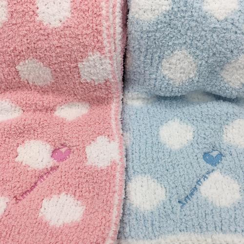 Chunky Chenille Polka Dot Baby Blanket Ameritas Store