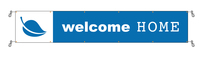 2 x 11 foot Welcome Home Vinyl Banner