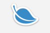 1 1/2" Die Cut Leaf Sticker	