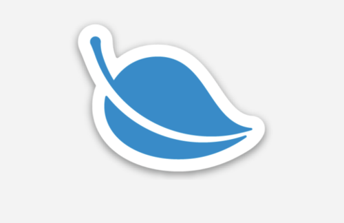 1 1/2" Die Cut Leaf Sticker	