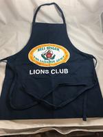 Retro Blue Apron Deal, Caring is Sharing, Lions Club