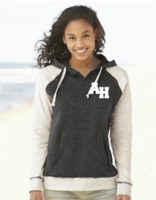 Womens Raglan Hooded Sweatshirt