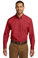 Port Authority Mens Long Sleeve Carefree Poplin Shirt - W100