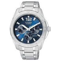 Men's Quartz Stainless Steel Blue Dial Watch