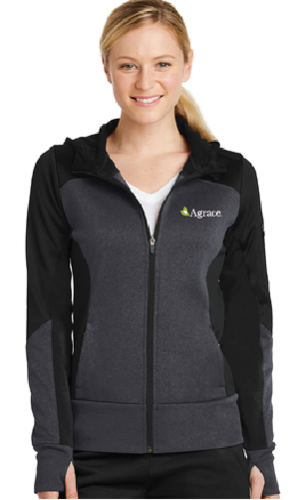 Sport-Tek Ladies Tech Fleece Full-Zip Hooded Jacket