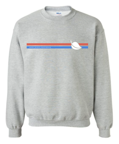Retro Stripe Leaf Crewneck Sweatshirt