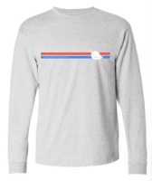 Retro Stripe Leaf Long Sleeve Tee
