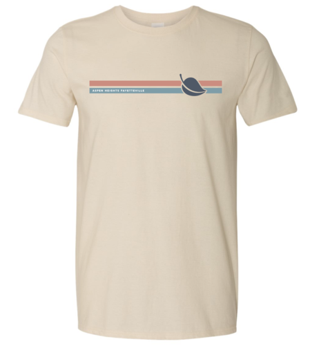 Retro Stripe Leaf Tee