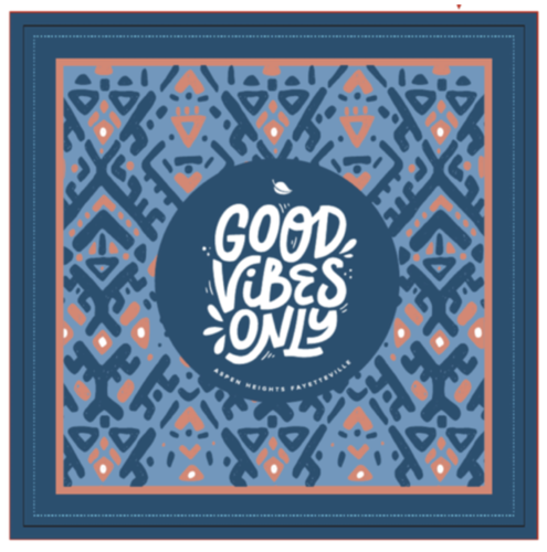 22x22in Full Color Bandana