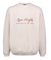 Corded Sweatshirt - Script