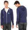 Bella + Canvas Unisex Triblend Sponge Fleece Full-Zip Hoodies