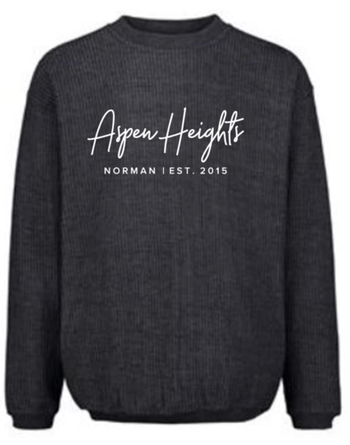 Corded Unisex Crew Sweatshirt
