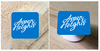 Aspen Heights Blue Scripty Square