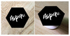 Aspen Scripty Black Hexagon