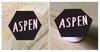 Aspen Scratch Black Hexagon