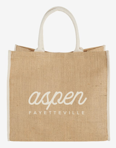 Large Jute Shopper Tote