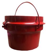 Extra Large Red Metal Kettle