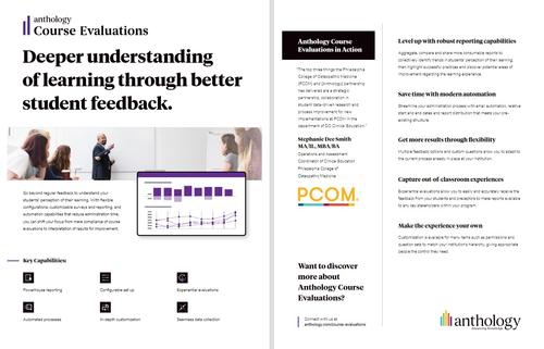 Course Evaluations Overview Anthology