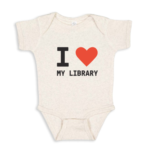 "I Heart My Library" Infant Onesie