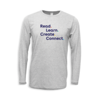 "Read Learn Create Connect" Unisex Long Sleeve Tee