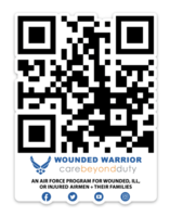 AFW2 Wounded Warrior QR Code Stickers
