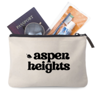 Cotton Zippered Pouch 5.5 x 8.25