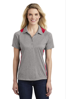 Ladies Heather Colorblock Contender Polo. LST665.