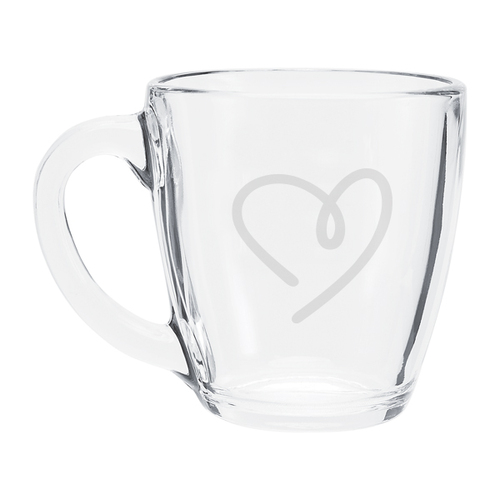 Glass Coffee Mug 16 Oz Compassus