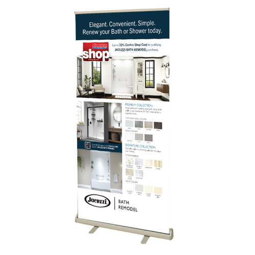 Costco Program 36" Retractor Banner Jacuzzi