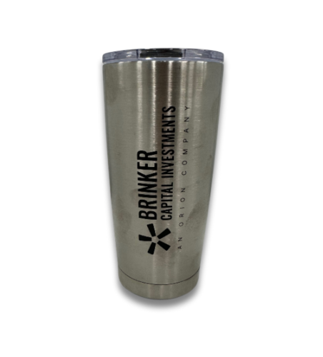 20 oz. Silver Brinker Capital Tumbler 