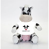 Plush Dairy Cow Toy 10"