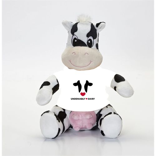 Plush Dairy Cow Toy 10" 