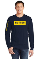 Unisex Fine Jersey Long-Sleeve T-Shirt Butter Design