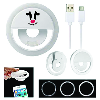 LED Clip On Virtual Online Meeting / Selfie Ring Light