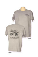 Adult Gildan 100% Cotton Grey Short Sleeve T-Shirt